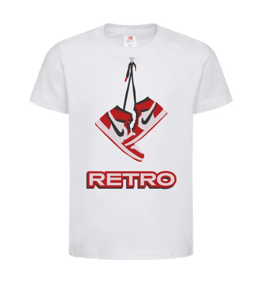 Детская футболка RETRO Белый фото