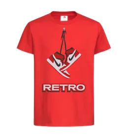Детская футболка RETRO Красный фото