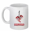 Чашка керамическая RETRO Белый Чашка керамическая RETRO Белый фото