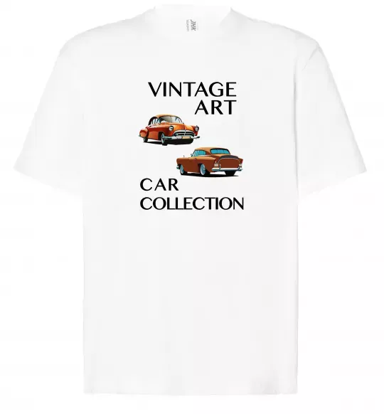 Футболка Оверсайз Vintage Art Car Collection Білий фото