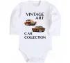 Дитячий бодік Vintage Art Car Collection Білий фото