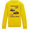 Дитячий світшот Vintage Art Car Collection Сонячно жовтий фото