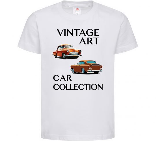 Детская футболка Vintage Art Car Collection Белый фото