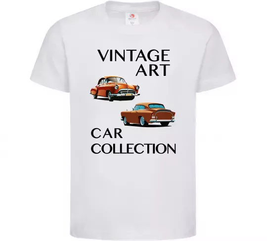 Детская футболка Vintage Art Car Collection Белый фото