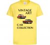 Дитяча футболка Vintage Art Car Collection Лимонний фото