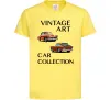 Детская футболка Vintage Art Car Collection Лимонный Детская футболка Vintage Art Car Collection Лимонный фото
