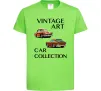 Детская футболка Vintage Art Car Collection Лаймовый Детская футболка Vintage Art Car Collection Лаймовый фото
