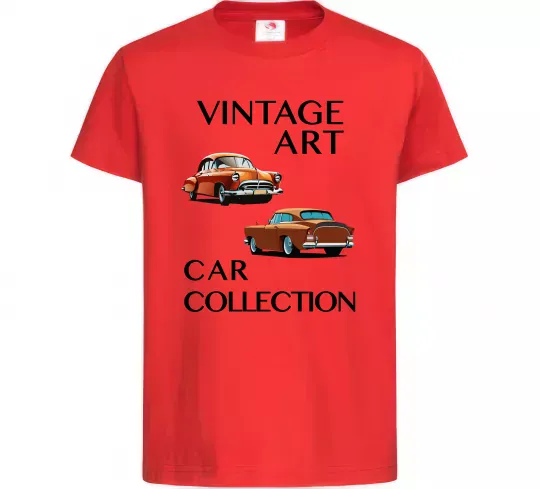 Детская футболка Vintage Art Car Collection Красный фото