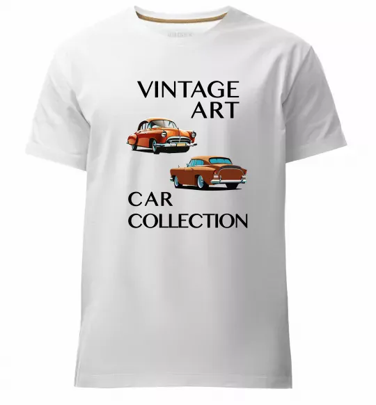 Мужская премиум футболка Vintage Art Car Collection Белый фото