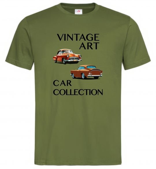 Мужская футболка Vintage Art Car Collection Оливковый фото