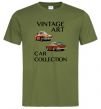 Мужская футболка Vintage Art Car Collection Оливковый фото