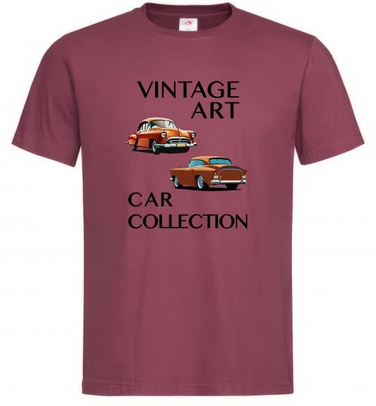 Мужская футболка Vintage Art Car Collection Бордовый фото