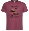 Мужская футболка Vintage Art Car Collection Бордовый фото