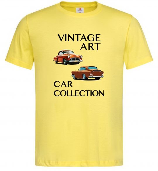 Мужская футболка Vintage Art Car Collection Лимонный фото