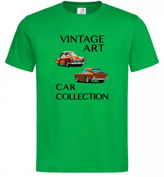Чоловіча футболка Vintage Art Car Collection Зелений фото