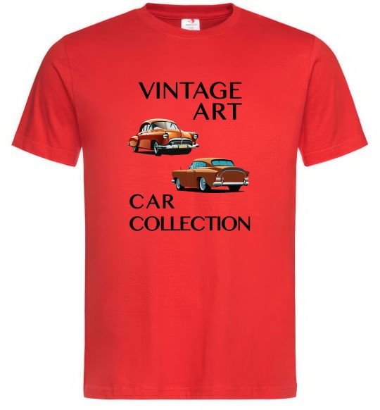 Чоловіча футболка Vintage Art Car Collection Червоний фото