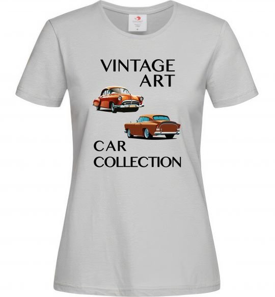 Женская футболка Vintage Art Car Collection Серый фото