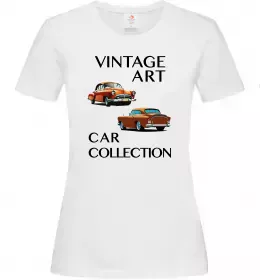 Женская футболка Retro Car Белый фото Женская футболка Retro Car Белый фото