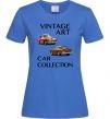 Жіноча футболка Vintage Art Car Collection Яскраво-синій фото