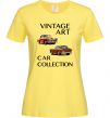 Жіноча футболка Vintage Art Car Collection Лимонний фото