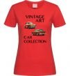 Женская футболка Vintage Art Car Collection Красный фото