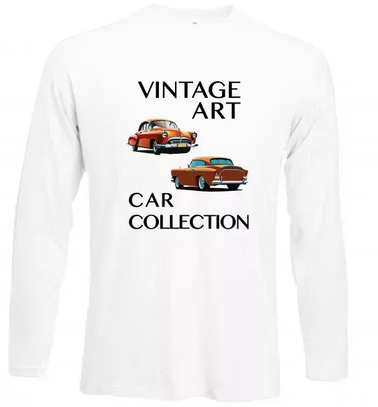Лонгслів Vintage Art Car Collection Білий фото