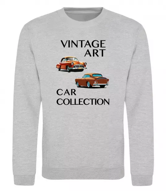 Свитшот Vintage Art Car Collection Серый меланж фото