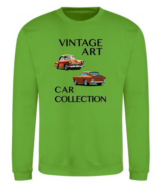 Світшот Vintage Art Car Collection Лаймовий фото