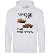 Женская толстовка (худи) Vintage Art Car Collection Серый меланж фото