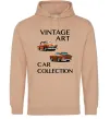 Жіноча толстовка (худі) Vintage Art Car Collection Пісочний Жіноча толстовка (худі) Vintage Art Car Collection Пісочний фото