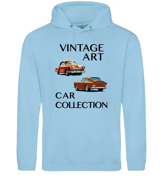 Жіноча толстовка (худі) Vintage Art Car Collection Блакитний фото