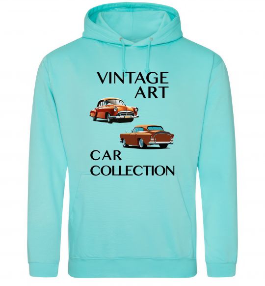 Жіноча толстовка (худі) Vintage Art Car Collection М'ятний фото