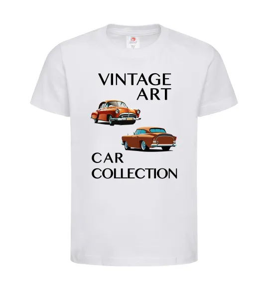 Детская футболка Vintage Art Car Collection Белый фото