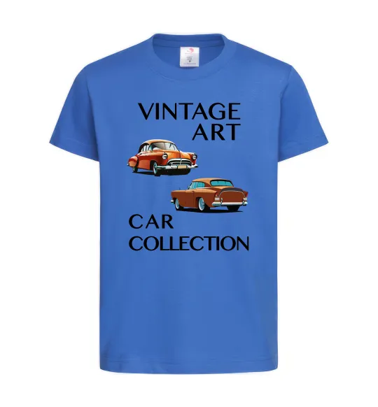 Детская футболка Vintage Art Car Collection Ярко-синий фото