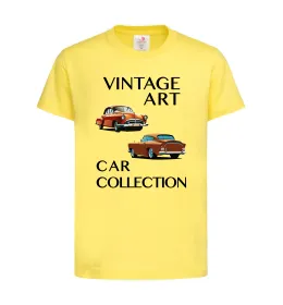 Детская футболка Vintage Art Car Collection Лимонный фото