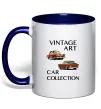 Чашка с цветной ручкой Vintage Art Car Collection Глубокий темно-синий Чашка с цветной ручкой Vintage Art Car Collection Глубокий темно-синий фото