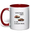 Чашка с цветной ручкой Vintage Art Car Collection Красный Чашка с цветной ручкой Vintage Art Car Collection Красный фото