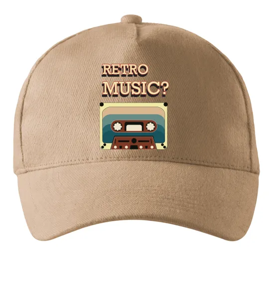 Кепка Retro Music Песочный фото