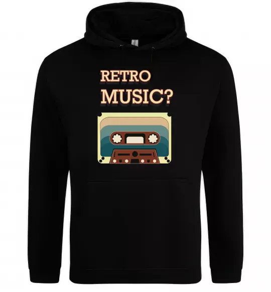 Жіноча толстовка (худі) Retro Music Чорний фото