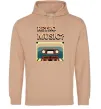 Жіноча толстовка (худі) Retro Music Пісочний фото