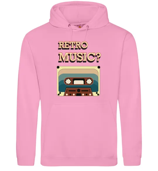 Мужская толстовка (худи) Retro Music Розовый фото