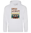 Мужская толстовка (худи) Retro Music Серый меланж фото