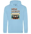 Мужская толстовка (худи) Retro Music Голубой фото