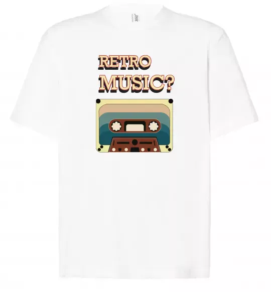 Футболка Оверсайз Retro Music Білий фото