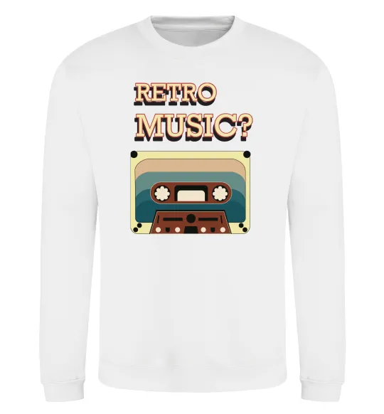 Світшот Retro Music Білий фото