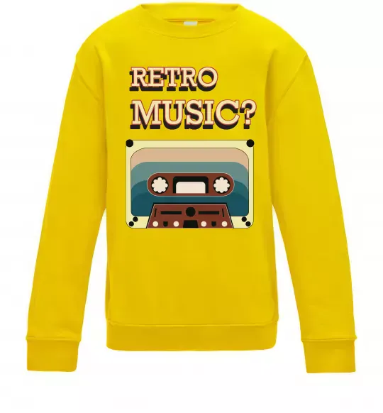 Дитячий світшот Retro Music Сонячно жовтий фото