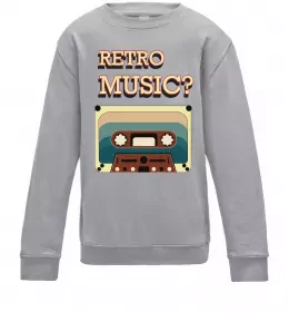 Детский Свитшот Music smile Черный фото