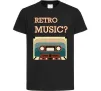 Дитяча футболка Retro Music Чорний Дитяча футболка Retro Music Чорний фото
