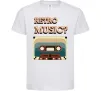 Дитяча футболка Retro Music Білий Дитяча футболка Retro Music Білий фото