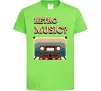 Дитяча футболка Retro Music Лаймовий Дитяча футболка Retro Music Лаймовий фото